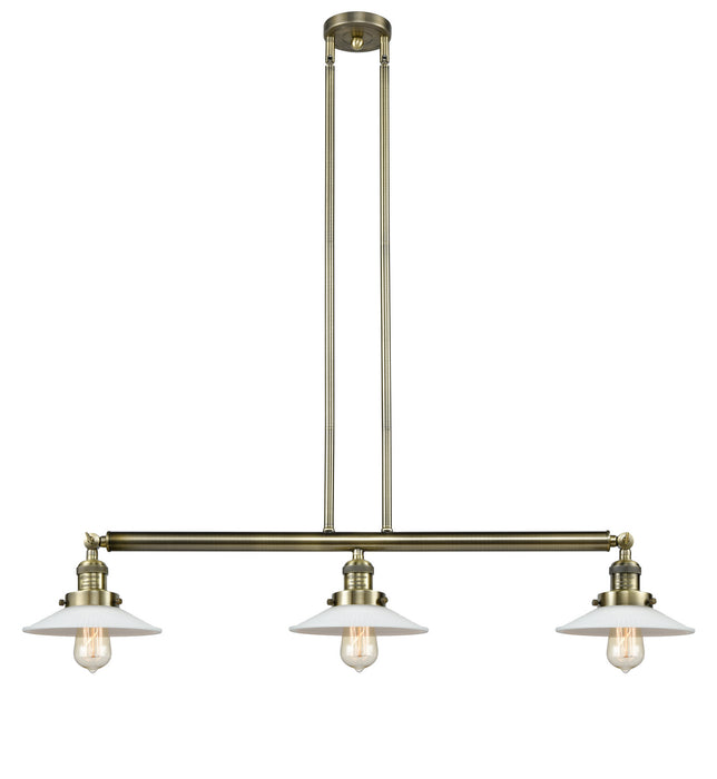 Innovations 213-AB-G1-LED LED Island Pendant, Antique Brass