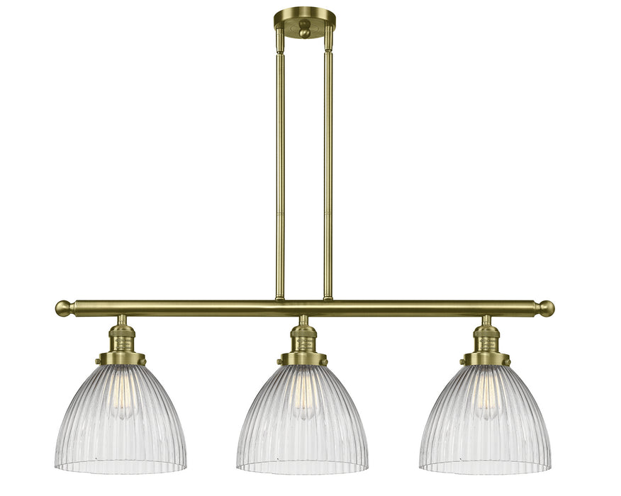 Innovations 213-AB-G222 Three Light Island Pendant, Antique Brass