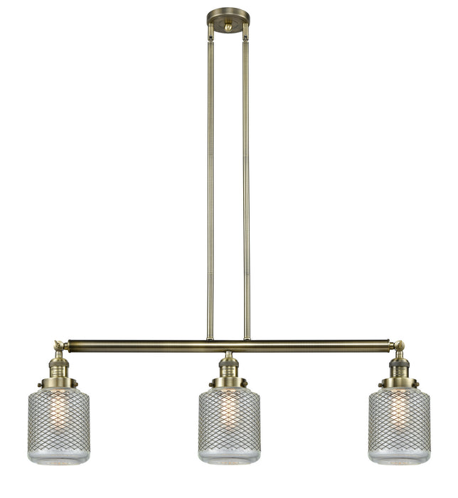 Innovations 213-AB-G262-LED LED Island Pendant, Antique Brass