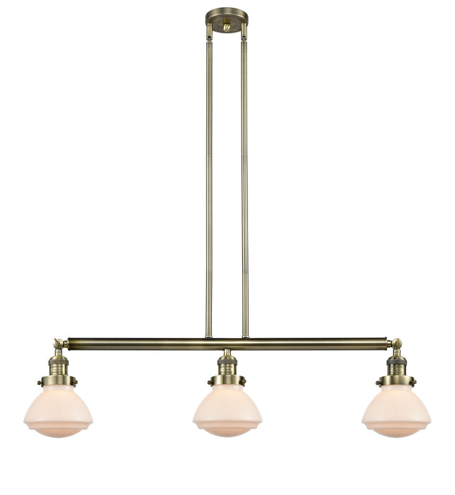 Innovations 213-AB-G321-LED LED Island Pendant, Antique Brass