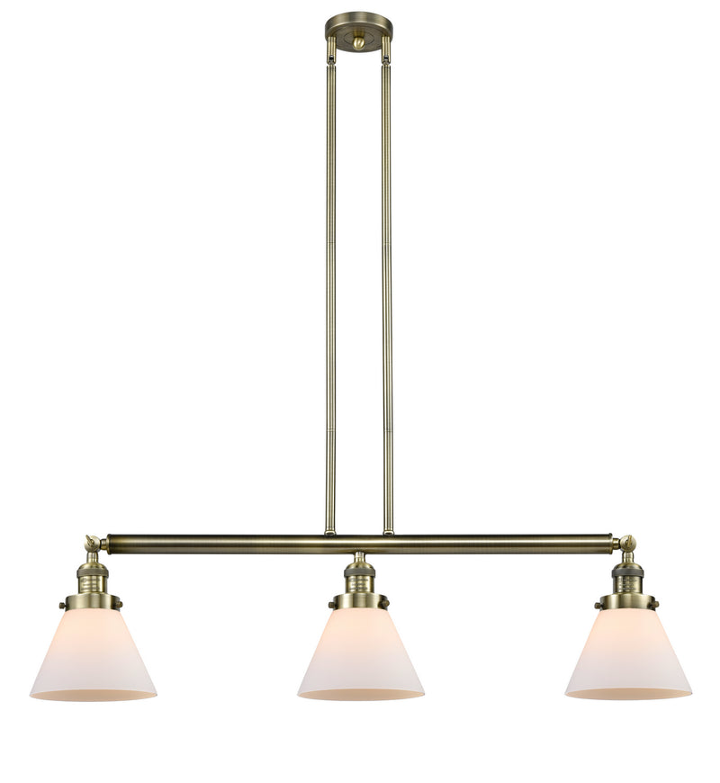 Innovations 213-AB-G41 Three Light Island Pendant, Antique Brass