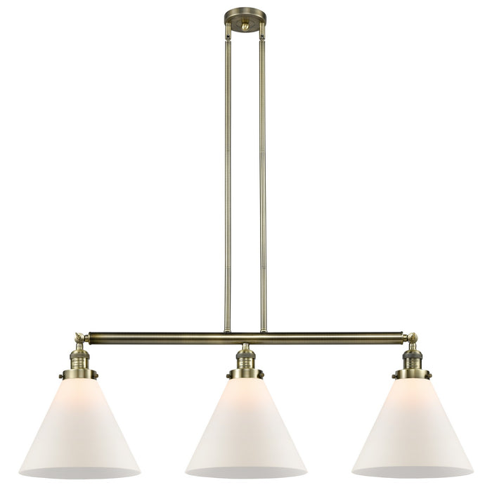 Innovations 213-AB-G41-L Three Light Island Pendant, Antique Brass
