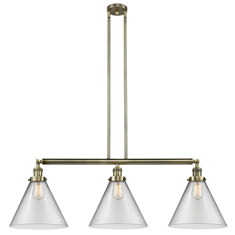 Innovations 213-AB-G42-L-LED LED Island Pendant, Antique Brass