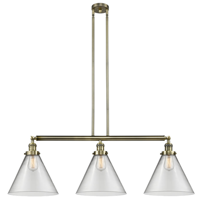 Innovations 213-AB-G42-L-LED LED Island Pendant, Antique Brass