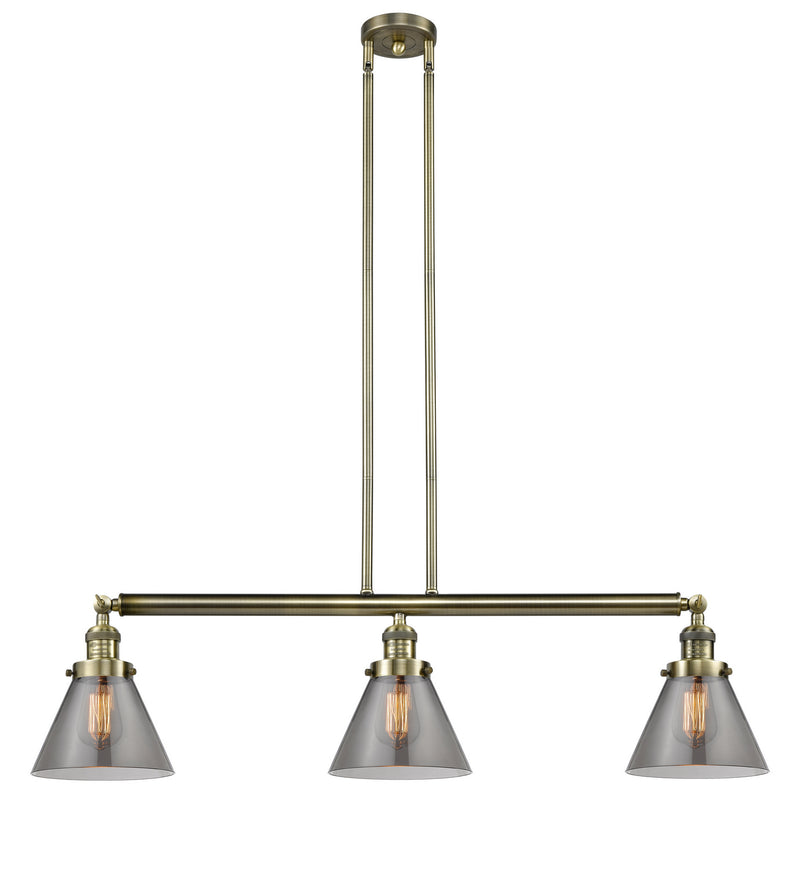 Innovations 213-AB-G43-LED LED Island Pendant, Antique Brass