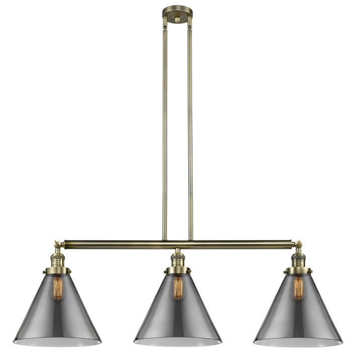 Innovations 213-AB-G43-L-LED LED Island Pendant, Antique Brass