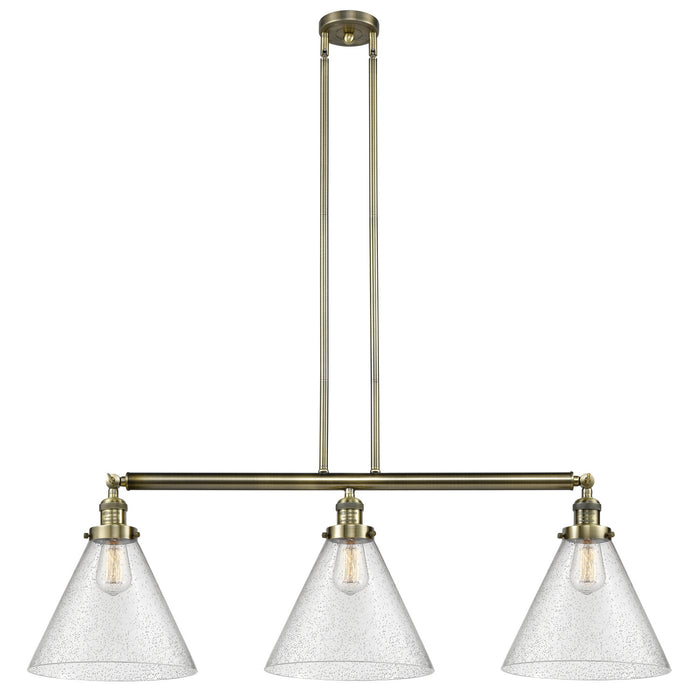 Innovations 213-AB-G44-L-LED LED Island Pendant, Antique Brass