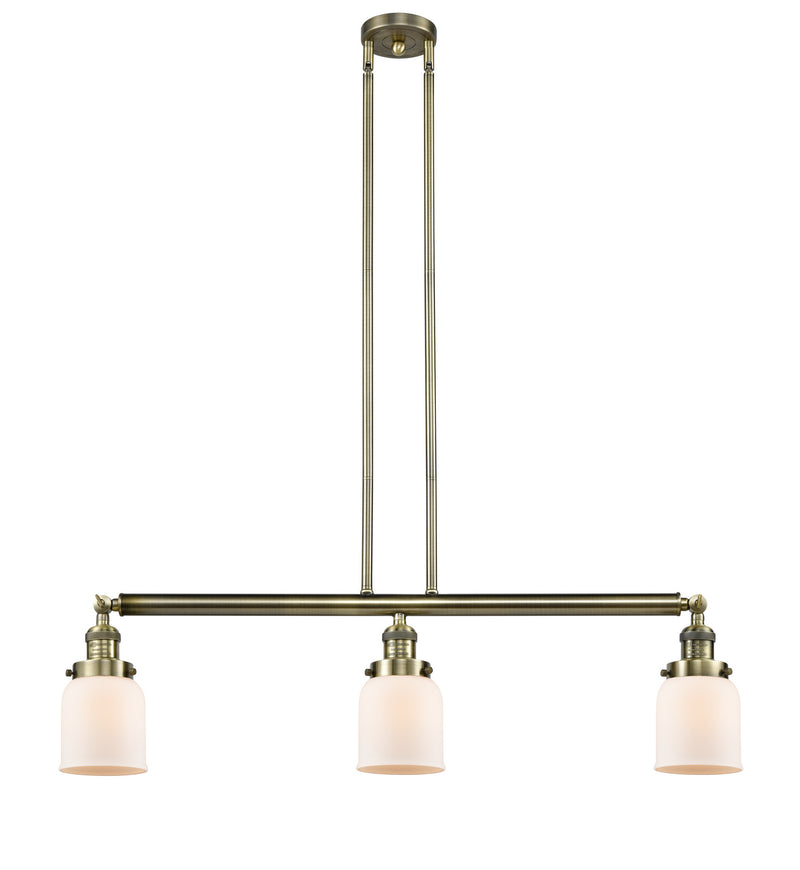Innovations 213-AB-G51 Three Light Island Pendant, Antique Brass