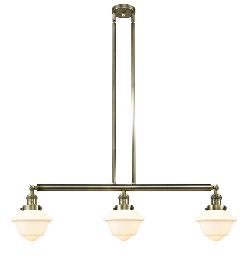 Innovations 213-AB-G531 Three Light Island Pendant, Antique Brass