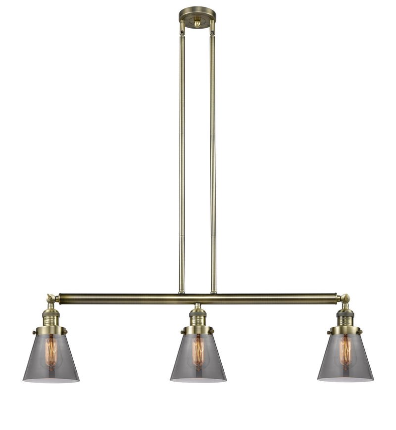 Innovations 213-AB-G63-LED LED Island Pendant, Antique Brass