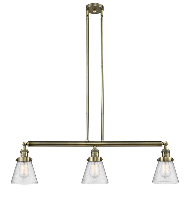 Innovations 213-AB-G64-LED LED Island Pendant, Antique Brass