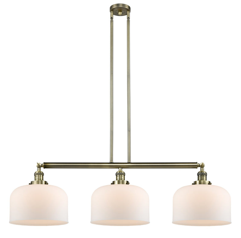 Innovations 213-AB-G71-L Three Light Island Pendant, Antique Brass