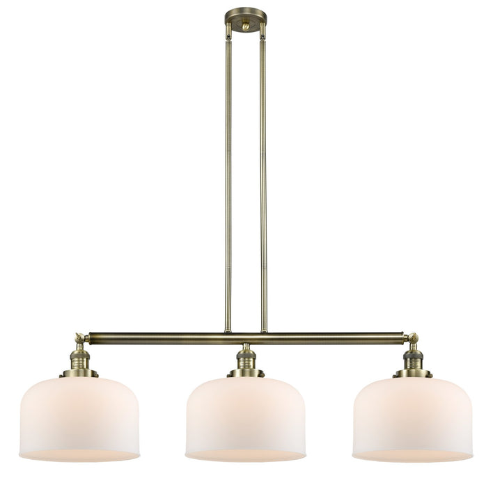 Innovations 213-AB-G71-L Three Light Island Pendant, Antique Brass