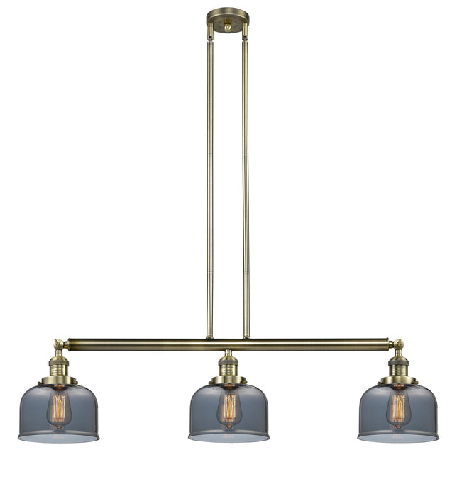 Innovations 213-AB-G73 Three Light Island Pendant, Antique Brass