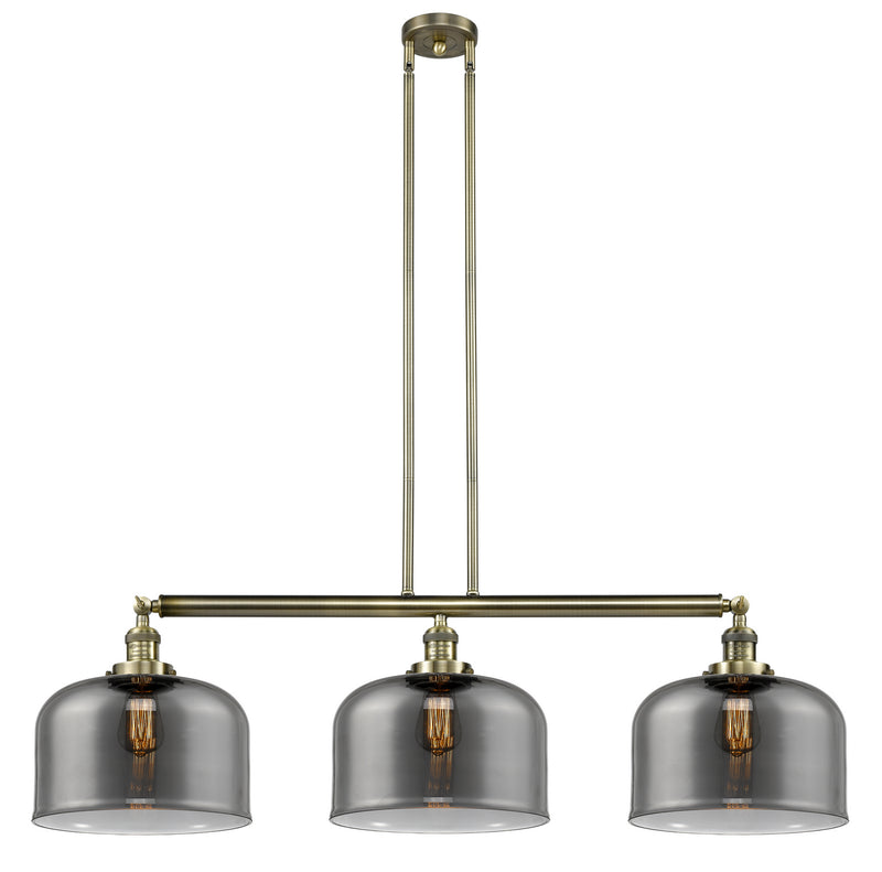 Innovations 213-AB-G73-L-LED LED Island Pendant, Antique Brass