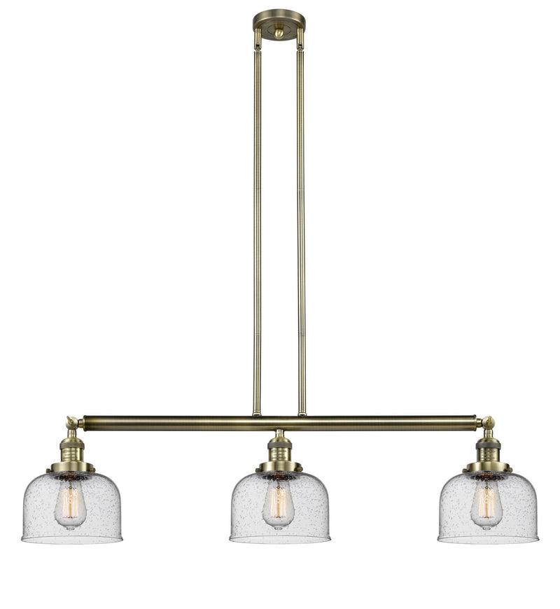 Innovations 213-AB-G74-LED LED Island Pendant, Antique Brass