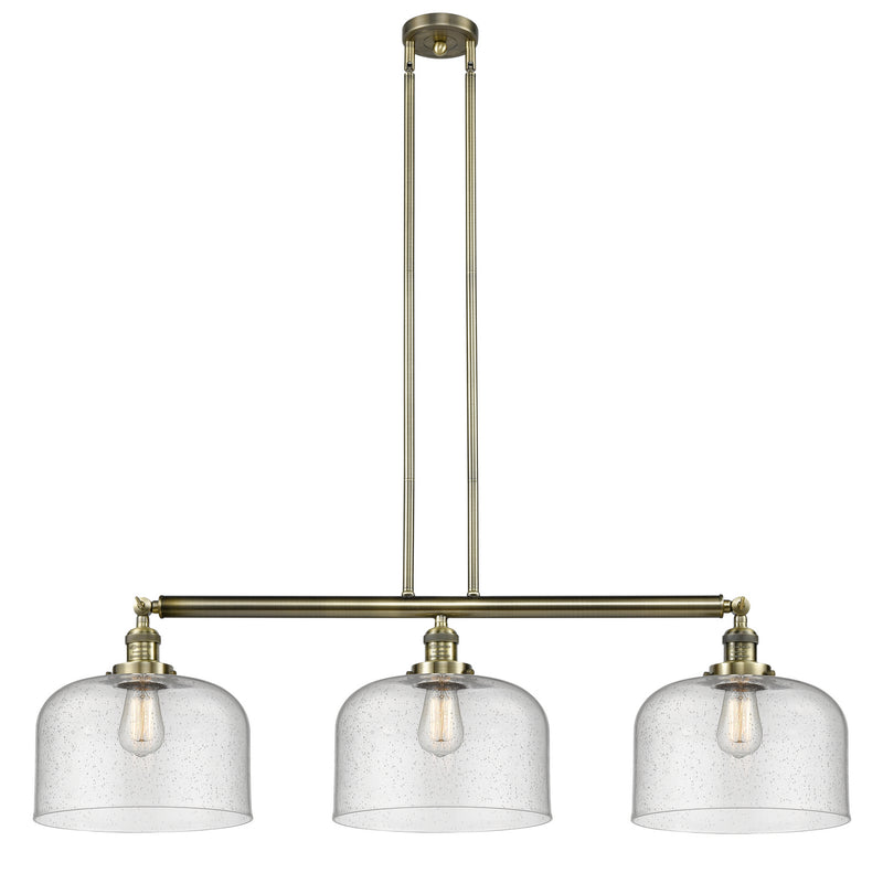 Innovations 213-AB-G74-L-LED LED Island Pendant, Antique Brass