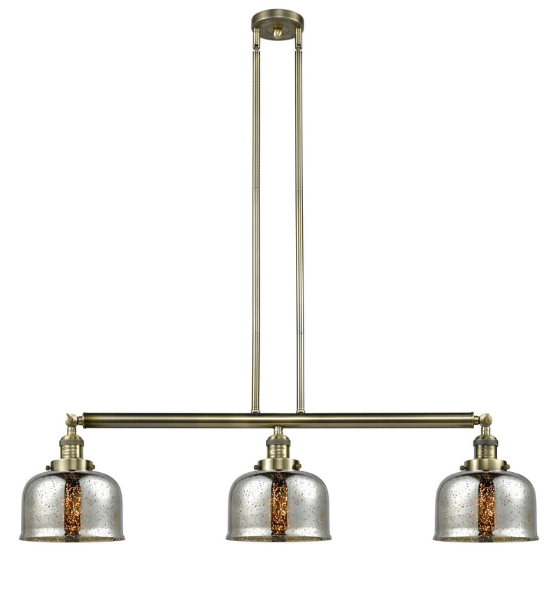 Innovations 213-AB-G78 Three Light Island Pendant, Antique Brass