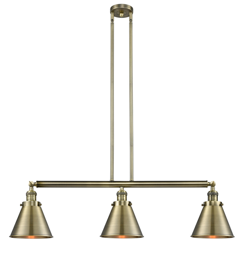 Innovations 213-AB-M13-AB Three Light Island Pendant, Antique Brass