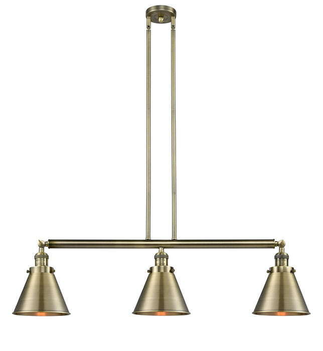 Innovations 213-AB-M13-AB-LED LED Island Pendant, Antique Brass