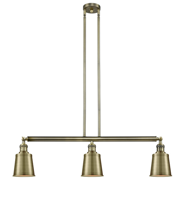 Innovations 213-AB-M9-AB Three Light Island Pendant, Antique Brass