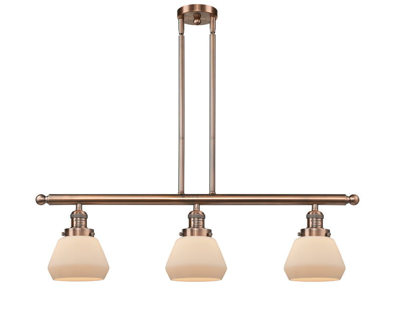 Innovations 213-AC-G171-LED LED Island Pendant, Antique Copper
