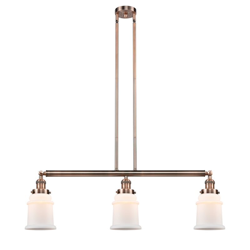 Innovations 213-AC-G181-LED LED Island Pendant, Antique Copper