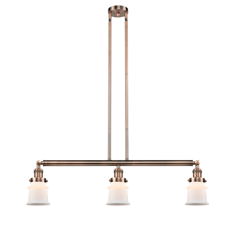 Innovations 213-AC-G181S-LED LED Island Pendant, Antique Copper