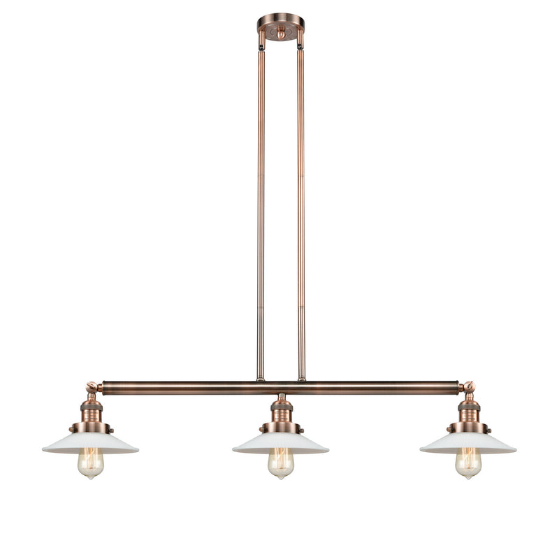 Innovations 213-AC-G1-LED LED Island Pendant, Antique Copper