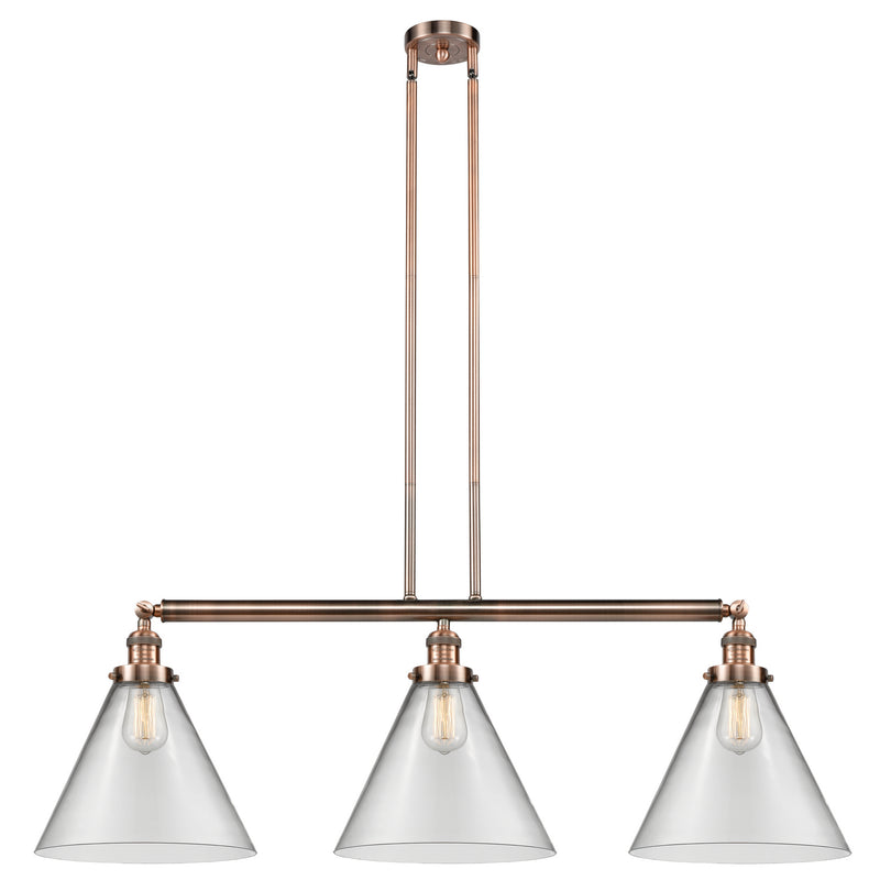 Innovations 213-AC-G42-L-LED LED Island Pendant, Antique Copper