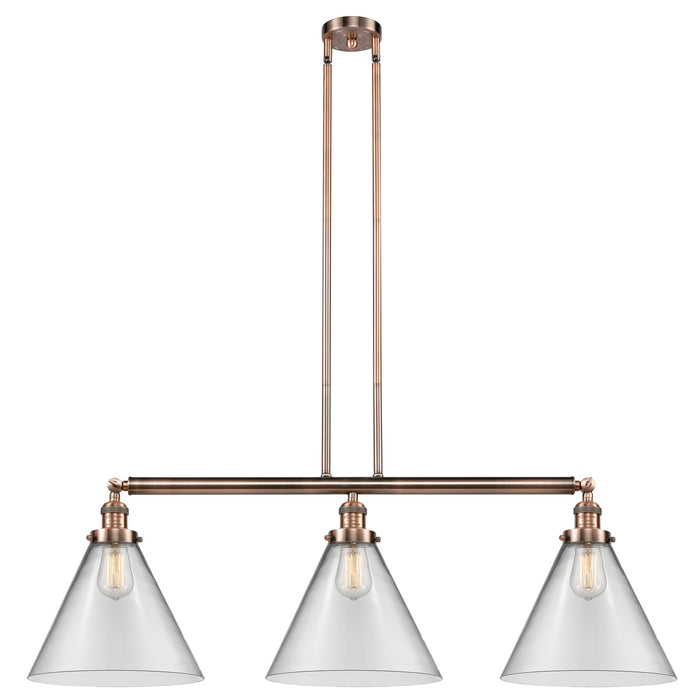 Innovations 213-AC-G42-L-LED LED Island Pendant, Antique Copper