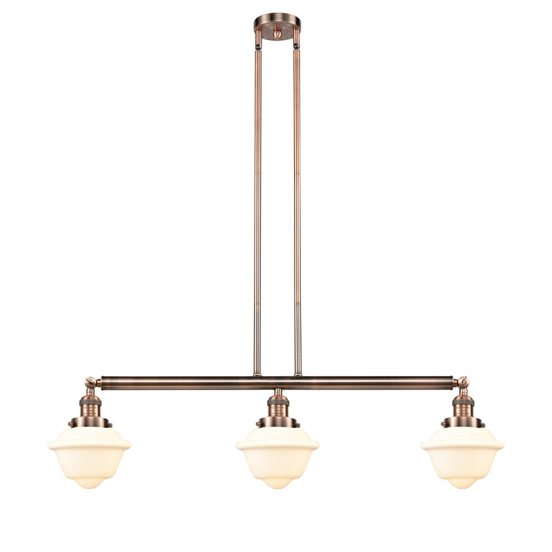 Innovations 213-AC-G531 Three Light Island Pendant, Antique Copper