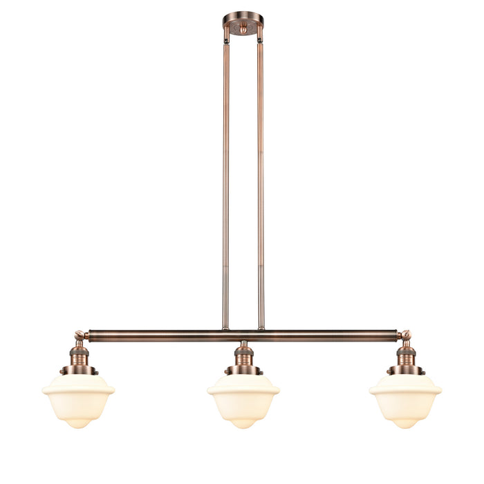 Innovations 213-AC-G531 Three Light Island Pendant, Antique Copper
