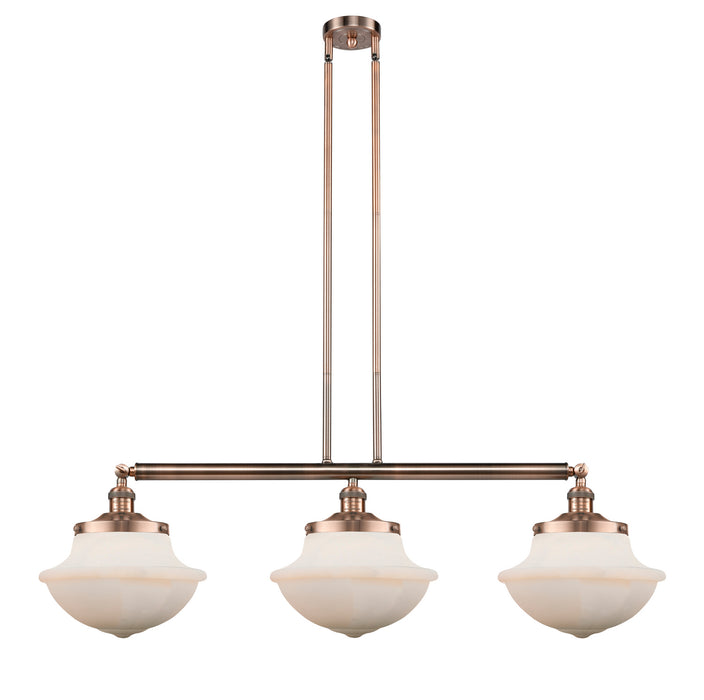 Innovations 213-AC-G541 Three Light Island Pendant, Antique Copper