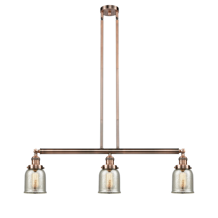 Innovations 213-AC-G58 Three Light Island Pendant, Antique Copper