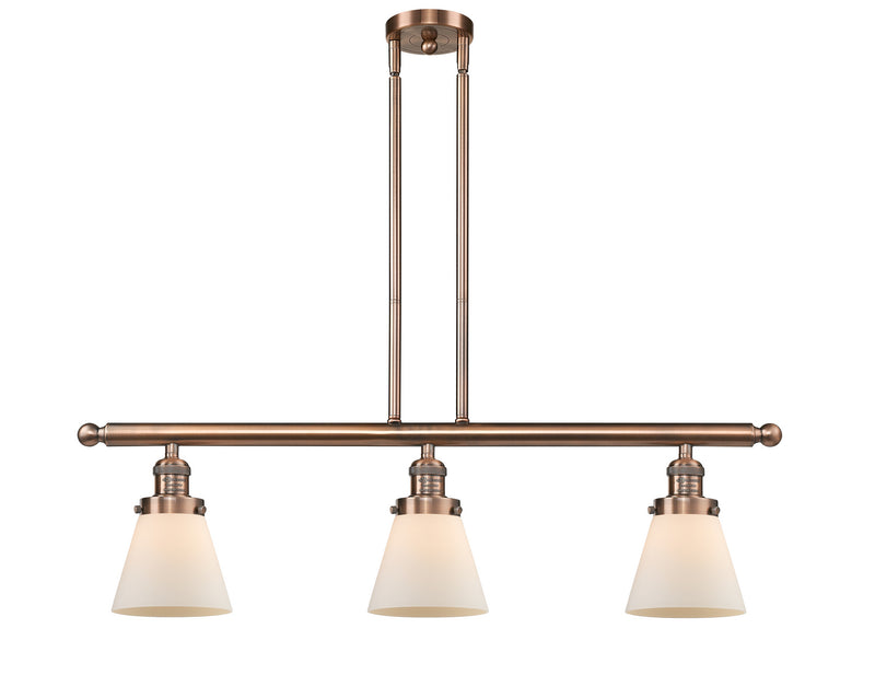 Innovations 213-AC-G61-LED LED Island Pendant, Antique Copper