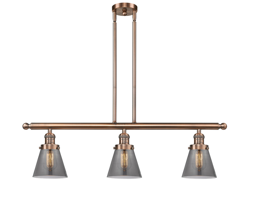 Innovations 213-AC-G63-LED LED Island Pendant, Antique Copper