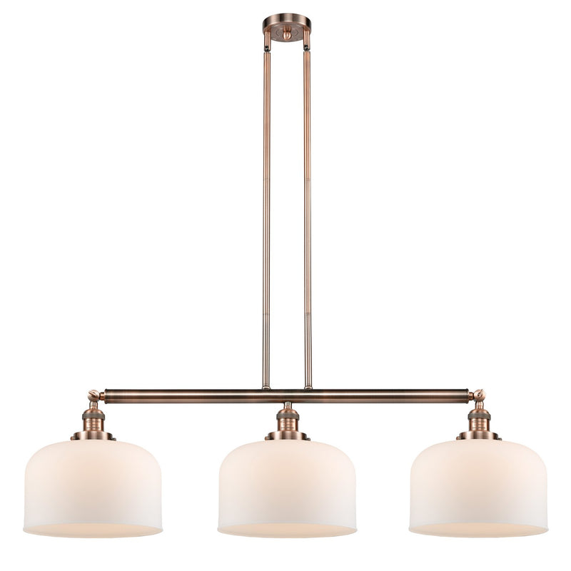 Innovations 213-AC-G71-L Three Light Island Pendant, Antique Copper