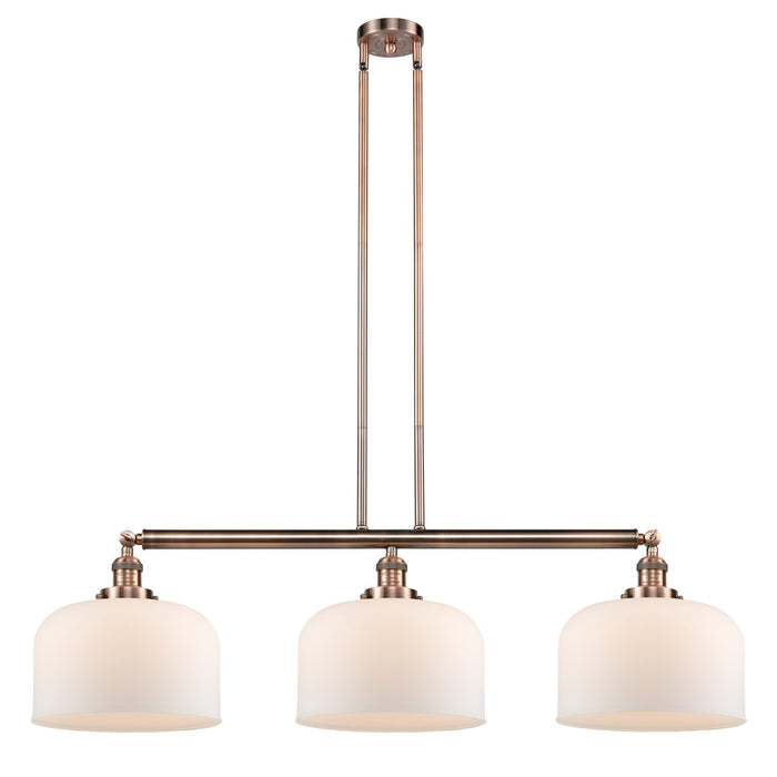 Innovations 213-AC-G71-L Three Light Island Pendant, Antique Copper