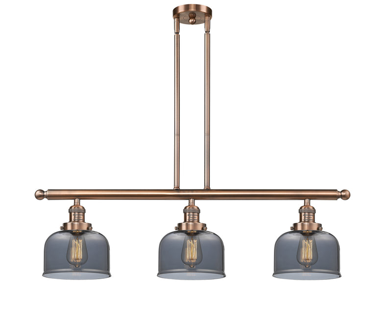 Innovations 213-AC-G73-LED LED Island Pendant, Antique Copper