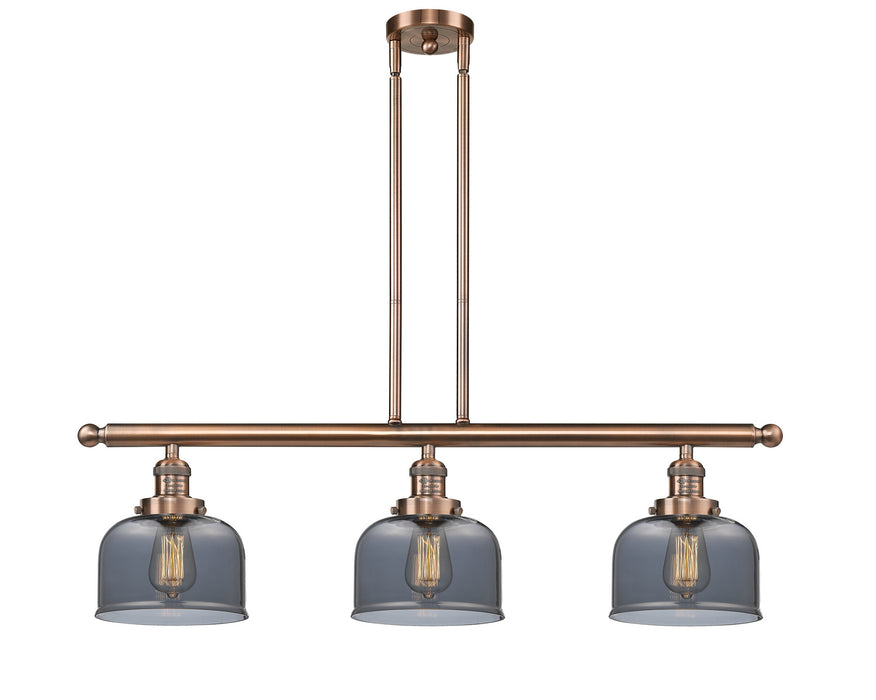 Innovations 213-AC-G73-LED LED Island Pendant, Antique Copper