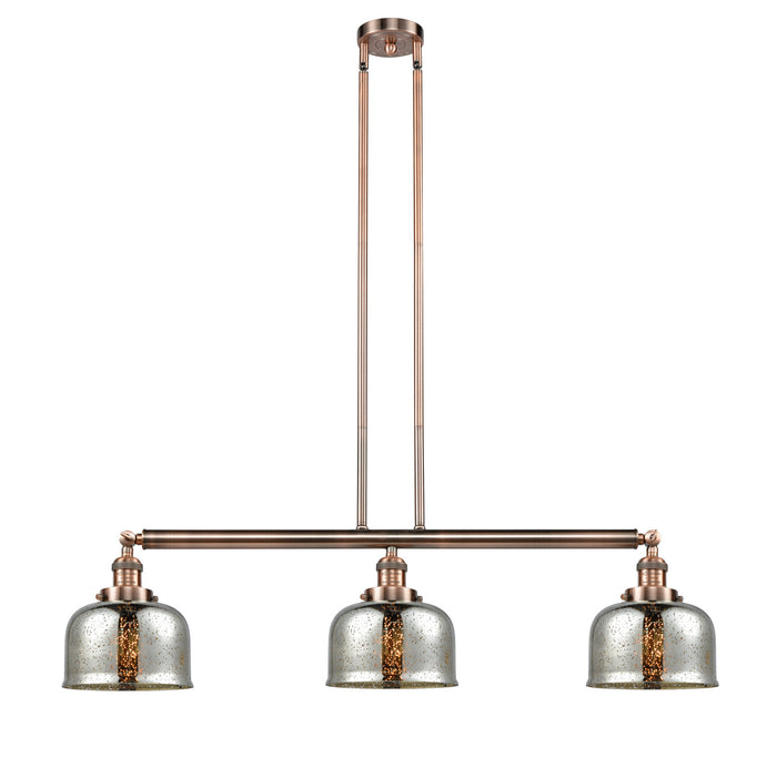 Innovations 213-AC-G78 Three Light Island Pendant, Antique Copper