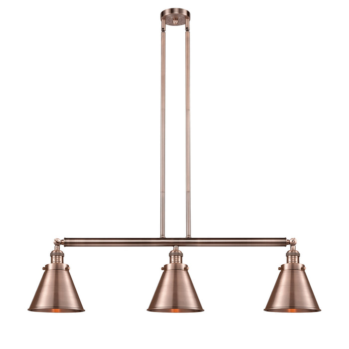 Innovations 213-AC-M13-AC-LED LED Island Pendant, Antique Copper