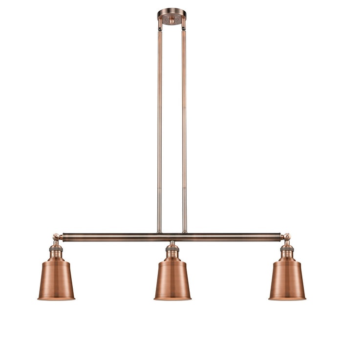 Innovations 213-AC-M9-AC Three Light Island Pendant, Antique Copper