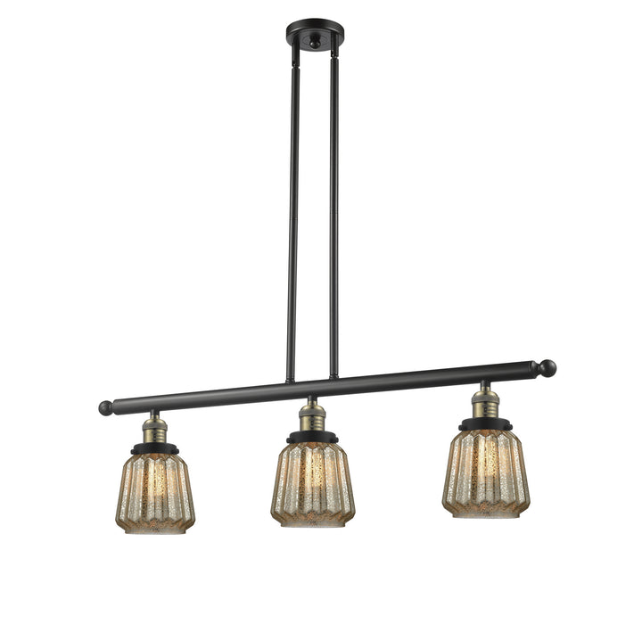 Innovations 213-BAB-G146 Three Light Island Pendant, Black Antique Brass