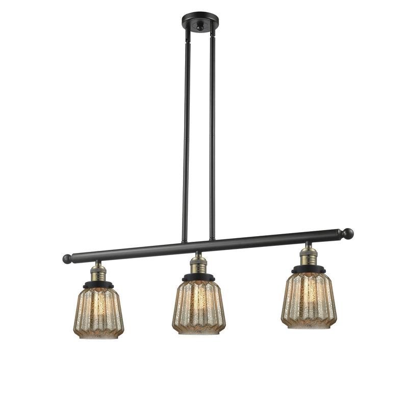 Innovations 213-BAB-G146-LED LED Island Pendant, Black Antique Brass