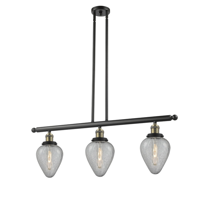 Innovations 213-BAB-G165 Three Light Island Pendant, Black Antique Brass