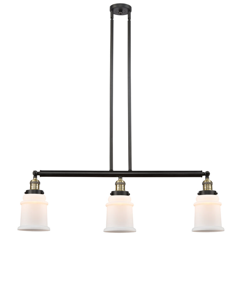 Innovations 213-BAB-G181 Three Light Island Pendant, Black Antique Brass