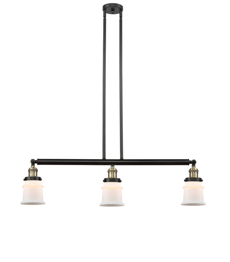 Innovations 213-BAB-G181S Three Light Island Pendant, Black Antique Brass