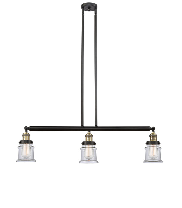 Innovations 213-BAB-G182S Three Light Island Pendant, Black Antique Brass